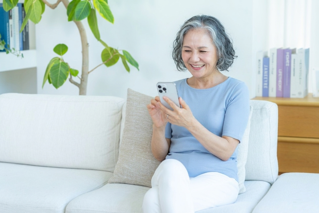 毎朝スマホでおしゃべりする親御さん