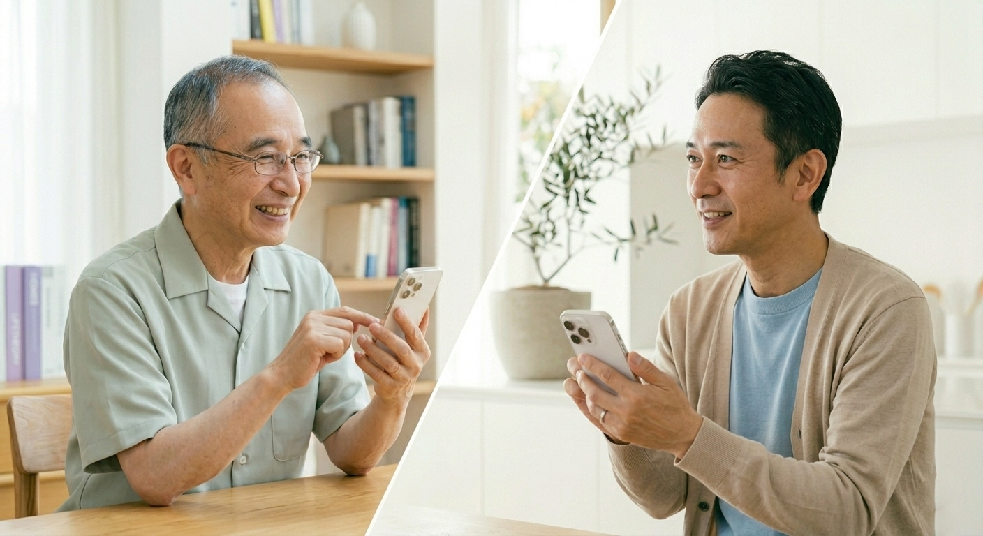 離れて暮らす親と子のつながり